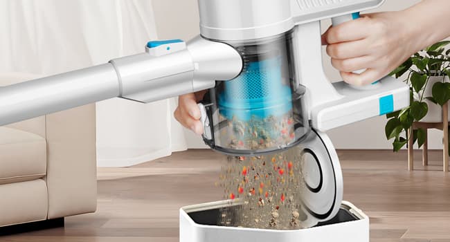 PURKINN Cordless Vacuum Cleaner 18KPa Powerful Stick Vacuum Rechargeable with 2 Modes, 2200mAh Battery, 35Min Runtime, Small Handheld Vacuum Cleaner for Home, Hardwood Floor, Pet Hair, Car, P8