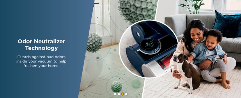 Shark Upright Vacuum, Stratos with DuoClean PowerFins, HairPro, Powered Lift-Away, Self-Cleaning Brushroll, & Odor Neutralizer Technology, Navy, AZ3002