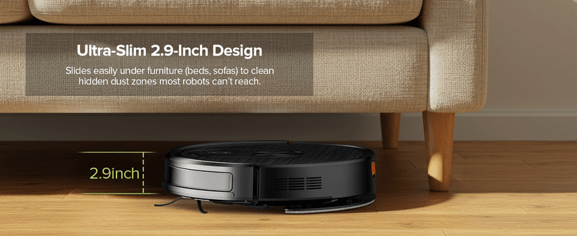 Robot Vacuum and Mop Combo, Vacuuming & Mopping 2 in 1 Robot 3200Pa Max Suction,with Schedule, App/Bluetooth/Voice, Self-Charging Robot Vacuum Cleaner, Slim, Ideal for Pet Hair, Hard Floor, Carpet