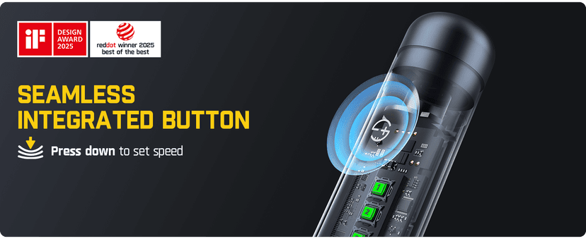 Fanttik F2 Master Mini Cordless Rotary Tool Kit, NeoPulse Motor, 5 Variable Speed, 25000 RPM, Revostor Hub, 35 Accessories, for 3D Printer Sanding, Polishing, Drilling, Carving, DIY Crafts