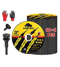 26 Packs Angle Grinder Cutting Flap Grinding Disc Wheel 4 1/2in Inches - 20 Packs 4.5"x1/4"x7/8" Cut off Wheels,3 Packs 4.5"x7/8" 60 Grit Flap Discs, 3 Packs 4.5"x1/25"x7/8" Grinding Wheels