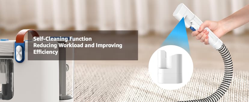 Portable Carpet Cleaner Machine, Carpet Shampooer, 15Kpa Upholstery Cleaner with 3 Tools, 54oz Large Water Tank, 16.4ft Power Cord, Spot and Stain Deep Cleaner for Rug, Couches, Car,azure