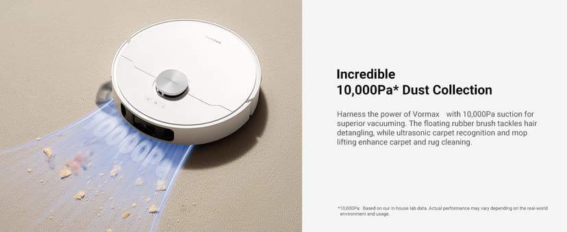 DREAME L10s Ultra Gen 2 Robot Vacuum and Mop, 10,000Pa Suction, MopExtend Technology, All-in-One Base Station, Pet-Friendly, Versatile Carpet Cleaning, DuoScrub Mopping System, Smart Pathfinder Tech