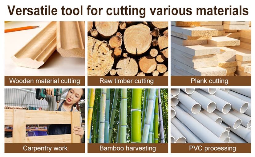 Japanese Pull Saw, Hand Saw With Double Edges of 11/17 TPI, SK5 Flexible Blade Flush Cut Saw for Wood Cutting