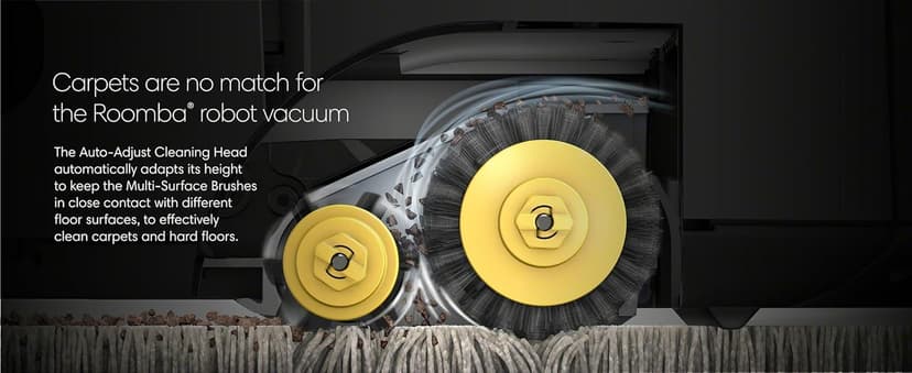 iRobot Roomba Vac Robot Vacuum (Q0120) - Easy to use, Power-Lifting Suction, Multi-Surface Cleaning, Smart Navigation Cleans in Neat Rows, Self-Charging, Alexa, 675