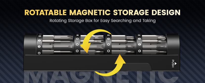 Electric Screwdriver Set, UF-TOOLS Rechargeable Cordless Screwdriver Kit, Precision Repair Tool Kit with Bits, LED Lights, Charging Cable, Carrying Case, for Watches, Phones, Glasses