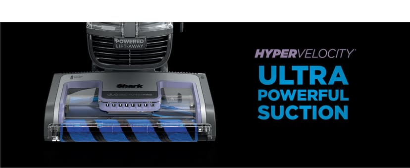 Shark AZ2001AMZ Vertex DuoClean PowerFins Upright Vacuum, with Powered Lift-Away & Self-Cleaning Brushroll, Dark Lilac, 1 qt Dust Cup