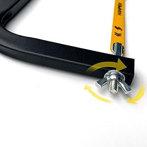 12in. High-Tension Hacksaw Frame with 24 TPI Bi-metal Blade, Hand Saw Suitable for Metal, wood, PVC, Carpentry
