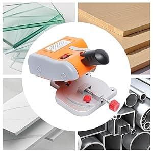 45° Miter Mini Benchtop Cut-Off Saw,Hobby Crafts Mini Cuts Wood Metal W/Clamping Tool,Adjustable Cutting Angle & 7800r/Min For Metal Wood Plastic.