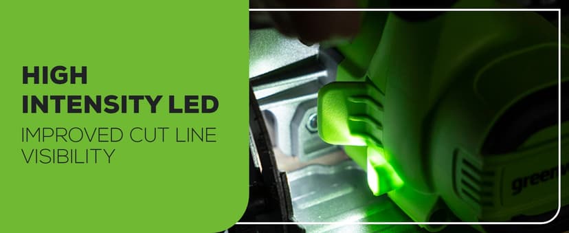 Greenworks 24V Circular Saw,Brushless 6-1/2"Battery Circular saw Cordless,4,800 RPM,Adjustable Cutting Depth 45°/90°,With 24V 2Ah Battery and Charger