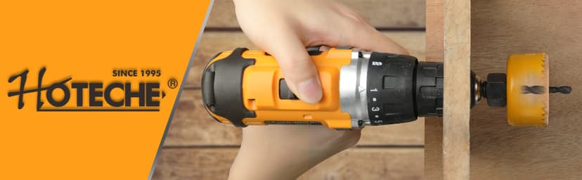 Hoteche 6-Piece Hole Saw Set - Versatile Hole Cutter Kit for Wood, Plastic, and Fiberboard - Clean, Accurate Cuts with Arbor Hole Drill - Compatible with Hand Drills, Drill Presses, and Rotary Tools