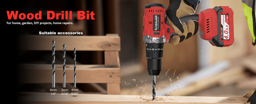 1060In·lbs Cordless Drill Driver - 20+3 Torque Brushless Hammer Drill with 2 x 4.0Ah Battery & Fast Charger - 21V Electric Power Drills Set with 2 Speeds & 1/2 Inch Self-locking Metal Chuck