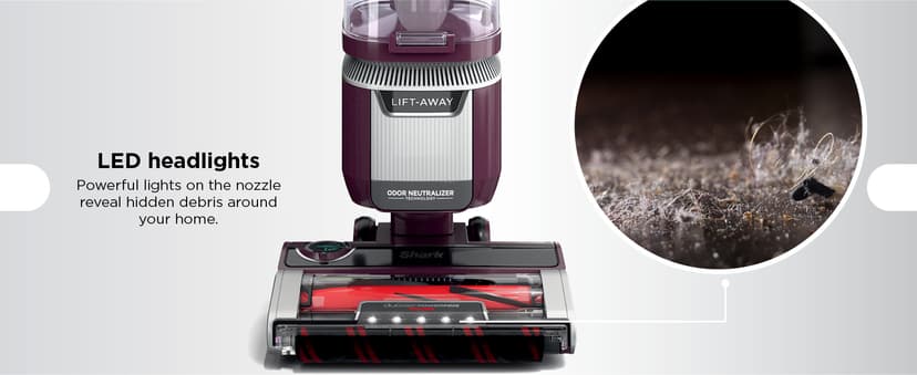 Shark LA702 Rotator Pet Lift-Away ADV Upright Vacuum with DuoClean PowerFins HairPro & Odor Neutralizer Technology, Wine Purple
