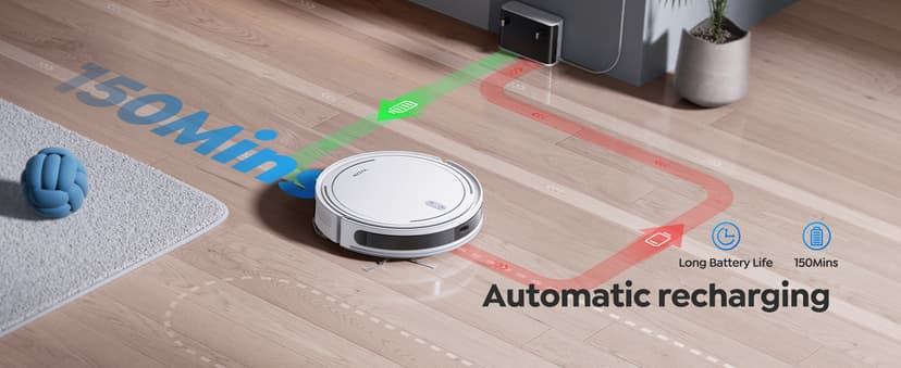 Vyzzle Robot Vacuum, 5000Pa Robot Vacuum and Mop, Smart Navigation, Ultra Slim Robot Vacuum Cleaner Self-Charging, Wi-Fi/App/Alexa Control, Ideal for Pet Hair, Hard Floor, Carpet