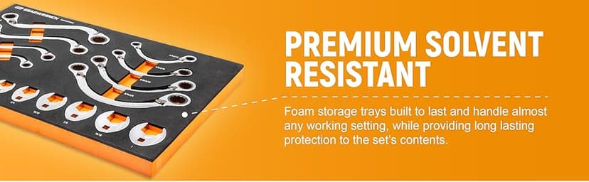 GEARWRENCH 89 Piece 1/4” Drive Master Metric Socket Set in Foam Storage Tray - GWMSSKT14MM