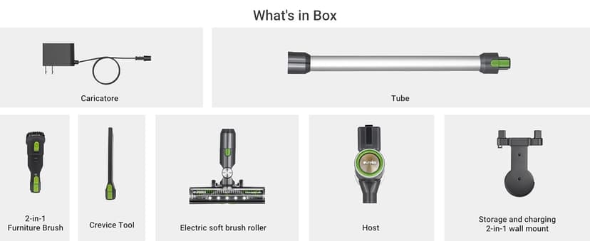 Eureka Lightweight Cordless Stick Vacuum Cleaner Convenient for Hard Floors, Rechargeable Handheld Vacuum Cleaner Portable with Powerful Motor Efficient Suction, RapidClean Ultra NEC370GR, Moss Green