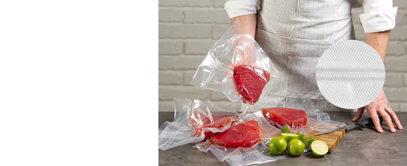 90Kpa Food Vacuum Sealer, Stainless Steel Vacuum Sealer Machine for Food with Double Heat Seal & Double Pump, Food Sealer Dry/Moist/Liquid Modes, Roll Storage and Cutter, Easy-Lock Handle and Clean