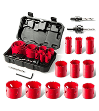 HYCHIKA 6.2A Mini Circular Saw with 3 Blades (4-1/2”), Compact Hand Saw Max 1-7/8" Cutting Depth, 3500RPM, Rubber Handle & 10ft Cord for Wood, Metal, Plastic, Tile