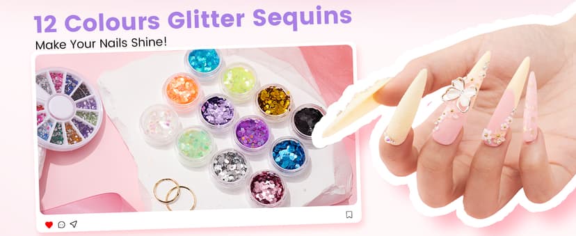 Acrylic Nail Kit with Everything: Beginners Practice Hand Acrylic Nail Powder Liquid Set with U V Lamp Drill in Gift Bag for Home Salon(Pink Bag)