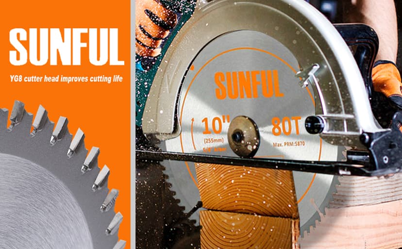 14 Inch Miter/Table Saw Blades 80T with 1 Inch Arbor Circular Saw Blade for Cutting Wood (14")