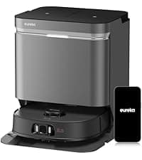 Eureka E20 Plus Robot Vacuum and Mop Combo, Robot Vacuum Cleaner with Bagless Self Emptying Station, 45-Day Capacity 8000Pa Suction and Anti Hair-Tangling Brush App Control LiDAR Navigation