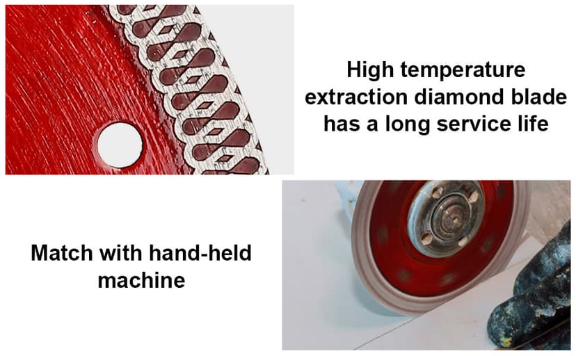 Casaverde 6 inch Porcelain Cutting Blade Diamond Cutting Blade for Granite Marble Ceramic Tiles