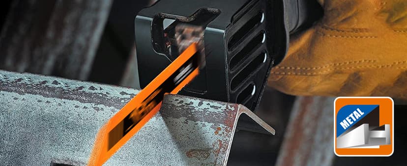 HORUSDY 10-Piece Reciprocating Saw Blades Set, Metal & Woodcutting Saw Blades