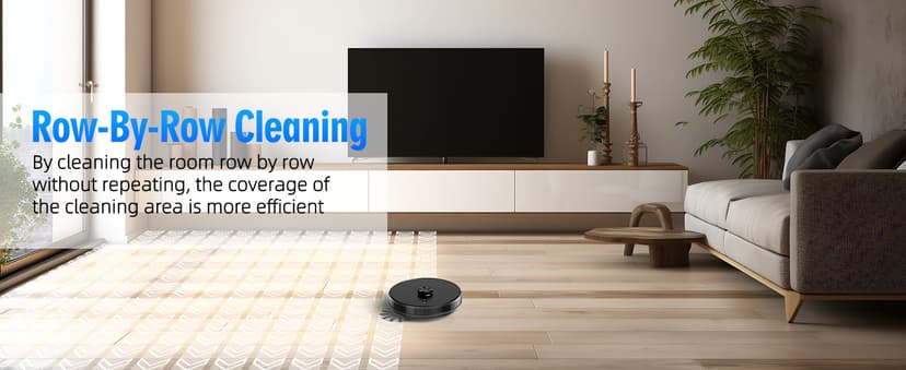 3-in-1 Robot Vacuum and Mop Combo, Self Emptying Station for 60 Days, Robotic Vacuum Cleaner with LiDAR Navigation & Max Strong 5000Pa Suction, 2.4G WiFi/Alexa/App Control, Self-Charging Base