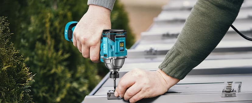 SEESII 16.8V Impact Driver Kit, 1/4" Hex Cordless Impact Driver Set & 2×2.0Ah Batteries, 150N.m Max Torque(1327 In-lbs) Brushless Power Impact Driver w/ 16Pcs Drill Bits, 0-3300RPM Variable Speed