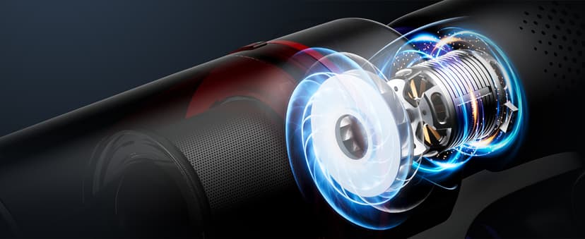 Cordless Vacuum Cleaner, 45Kpa 550W 65Mins Self-Standing Vacuum Cleaners for Home, Stick Vacuum with Touch Screen, Anti-tangle Brush, Rechargeable Vacuum Cordless for Pet Hair, Carpet, Hardwood Floor