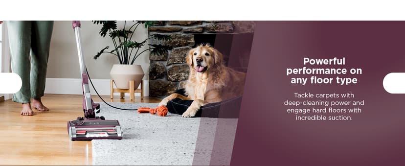 Shark HZ702 Ultralight PetPro Corded Stick Vacuum with PowerFins HairPro Odor Neutralizer Technology, Wine Purple