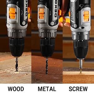 Cordless Drill Tool Kit Set: 20V Power Drill Tool Box with Battery Electric Drill Driver for Men Home Hand Repair Basic Toolbox Tools Sets Drills Case