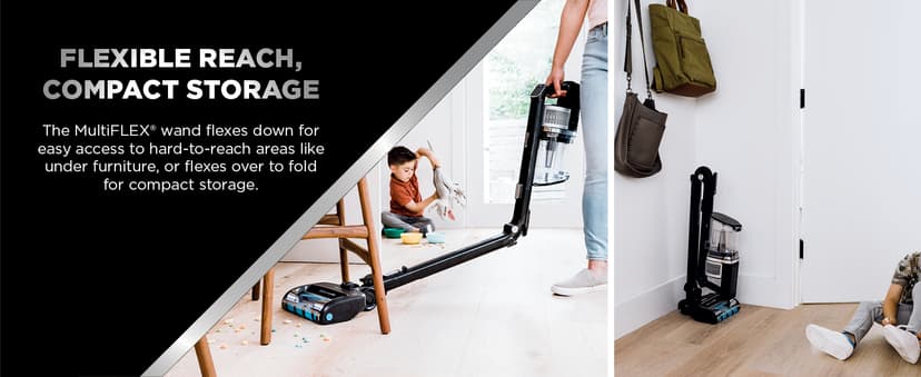 Shark Vertex Pro Cordless Vacuum Cleaner with HEPA Filter, Lightweight, Portable, Removable Handheld, Self Cleaning DuoClean PowerFins, 120-min Runtime, IQ Display, Black/Silver, IZ682H