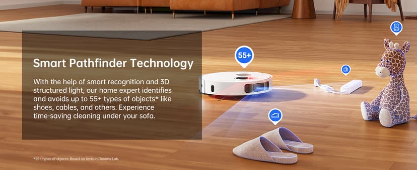 DREAME L10s Pro Ultra Heat Robot Vacuum and Mop Combo, Mop Extend, 7000Pa Suction, Auto Robot Care and Maintenance, 136°F Hot Water Mop Self-Cleaning, Obstacle Avoidance, Ideal for Hair, Carpets