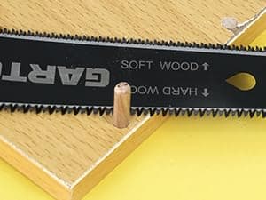 GARTOL Hand Saw for Wood Cutting, 2-Piece Japanese Pull Saw with 6-Inch Flush Cut & Double-Edged SK5 Flexible Blade & Wooden Handle, Precision Woodworking Tools for DIY, Crafting, Carpentry, Trim Work