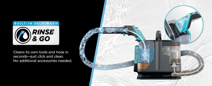 Shark StainStriker HairPro Portable Carpet, Upholstery & Area Rug Cleaner with Pet Mess & Hair Tools, Self-Cleaning, Perfect for Pets & Car Interiors, 4 Cleaning Tools & Pet Solution, Copper, PX251