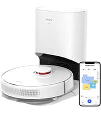 dreame X30 Ultra Robot Vacuum and Mop Combo, Extendable & Liftable Mop, 75Days Self-Emptying Robot Vacuum, 260Mins Runtime, 8,300 Pa Suction, 140°F Self-Cleaning & Auto-Drying Mops