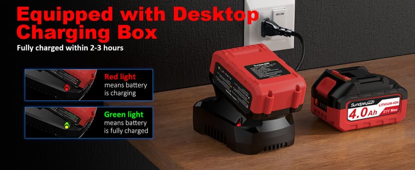 1060In·lbs Cordless Drill Driver - 20+3 Torque Brushless Hammer Drill with 2 x 4.0Ah Battery & Fast Charger - 21V Electric Power Drills Set with 2 Speeds & 1/2 Inch Self-locking Metal Chuck