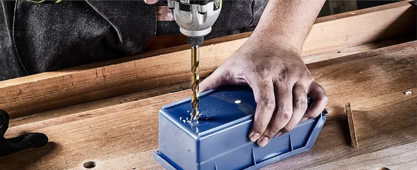 amoolo Hex Shank Drill Bit Set (13Pcs Set+3 Pcs Free), Premium 4341 HSS Titanium Impact Hex Drill Bits for Wood, Steel, Metal, Plastic, Quick Change Design (1/16 -1/4 )