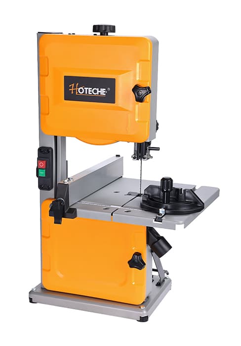 Hoteche 12-Inch Band Saw 7-Amp Two-Speed Benchtop with Stand for Woodworking and Metal Cutting, 1HP