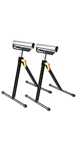 Saw Horses 2 Pack Folding, 2600 Lbs Load Capacity & 24-32 Inch Adjustable Height Heavy Duty Sawhorse Table with 2x4 Support Arms, Portable Folding Legs and Easy Grip Handle for Woodworking