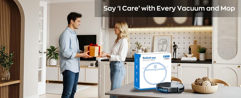 Robot Vacuum and Mop Combo, 2 in 1 Robotic Vacuums Cleaner with WiFi/App, Robot Vacuum with Water Tank, Strong Suction, Schedule, Self-Charging, Quiet, for Hard Floor, Pet Hair, Low Pile Carpet