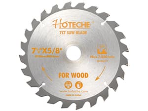 Hoteche 7-1/4-Inch Miter Saw 7.5A Compound Single Bevel Chop Saw with Laser and Blade for Wood and Metal Working