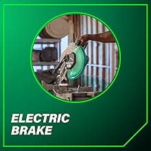 Metabo HPT 18V MultiVolt Cordless 10-Inch Single Bevel Miter Saw, Wide Range of Miter and Bevel Cutting Options, Xact Cut LED Shadow System, Brushless Technology, Tool Body Only, C1810DFAQ4