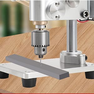 Mini Drill Press, Precision Variable Speed Benchtop Drill Press, Electric Portable Bench Drilling Machine JT0 Chuck CNC 360° Rotating for Metal Wooden DIY Jewelry Making Crafts Tool