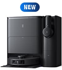 ECOVACS DEEBOT N30 Omni Robot Vacuum and Mop, 10000Pa Suction, TruEdge Adaptive Edge Mopping, ZeroTangle 2.0 Technology, Hot Air-Drying, Self-Emptying, Auto-Lift Mopping, Obstacle Avoidance