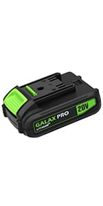 GALAX PRO Cordless Drill Driver/Impact Driver with 1pcs 1.3Ah Lithium-Ion Batteries, Charger Kit, 11pcs Accessories and Tool Bag