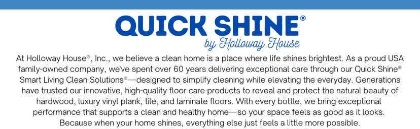 Quick Shine Multi Surface Floor Cleaner 64oz, 2Pk | Ready to Use-Streak Free- No Rinse | Use on Hardwood, Laminate, Luxury Vinyl Plank & Stone | Use in Spray Mops & Vac Mops | Safer Choice Cleaner