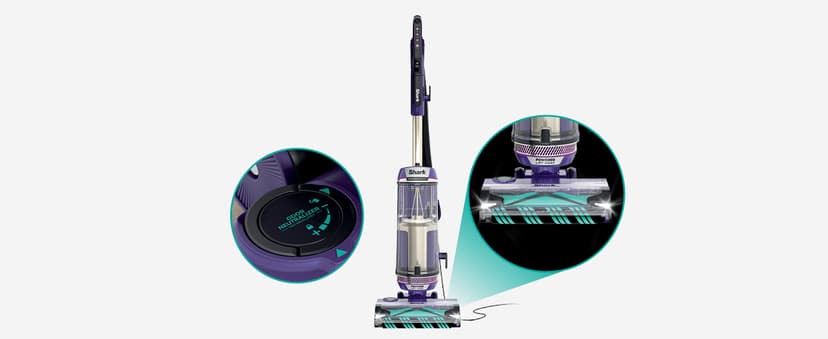 Shark POWERDETECT Upright Vacuum Cleaner with HEPA Filter, Heavy Duty Vacuum with Powerful Suction for Pet Hair Pickup, DuoClean Technology, Powered Lift-Away, Ideal for Carpets & Hardfloors, AZ4002