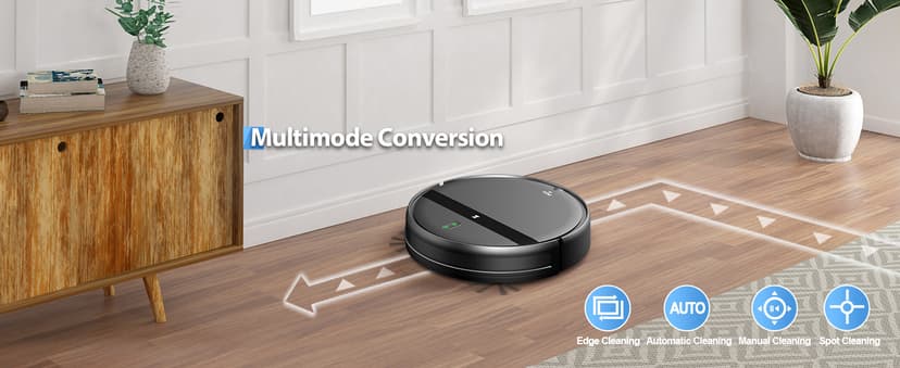 Robot Vacuum and Mop Combo, Tangle-Free Powerful Suction, Robotic Vacuum Cleaner - Alexa & App Scheduling, Long Runtime, Automatic Robot Vacuum Cleaners for Home